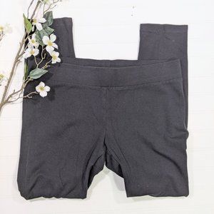 WHBM Black Thick Ponte Knit Leggings